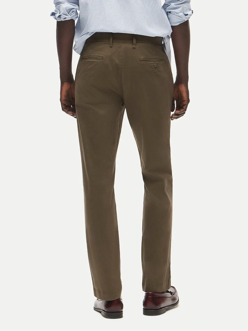 J. Crew 770M Straight-fit stretch chino pant in Catskill Green 34 NWD $98 AR886